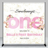 Lofaris Custom Some Bunny Is One Boho 1st Birthday Backdrop
